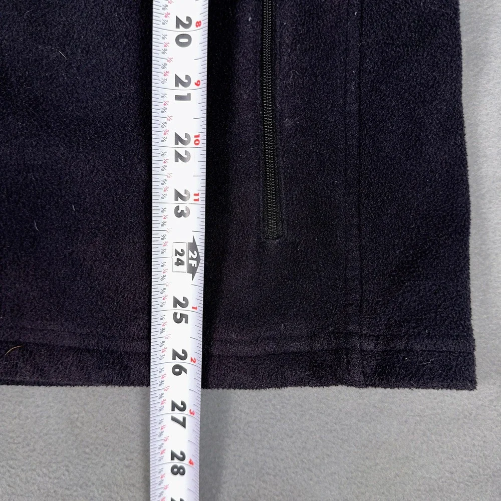 The North Face Mens Full Zip Fleece Jacket Black Medium Zip In Compatible